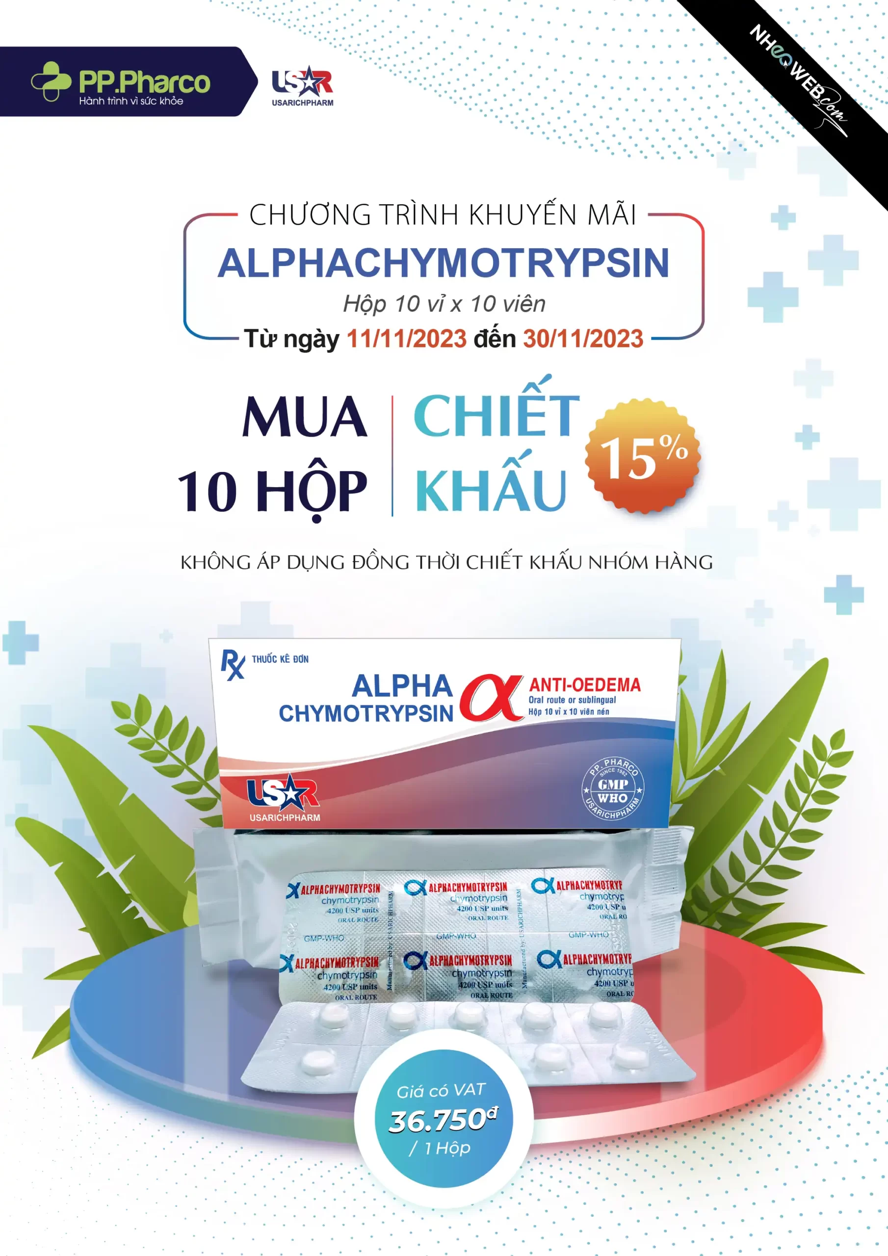 Chương trình khuyến mãi Alphachymotripsin – DPP
